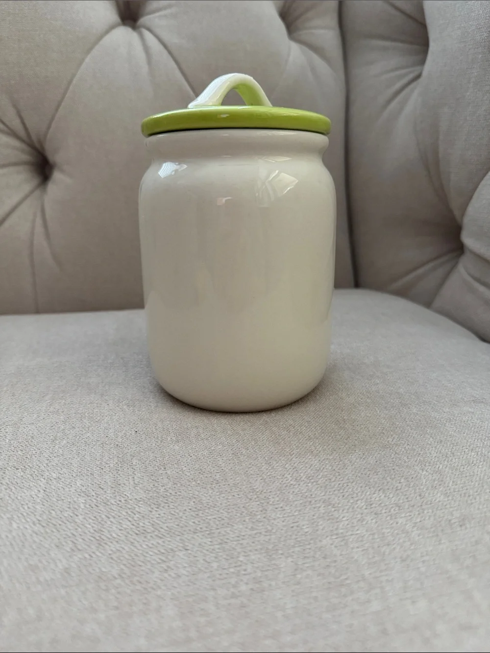 Lori Siebert Ceramic Winter Owl Jar with Lid